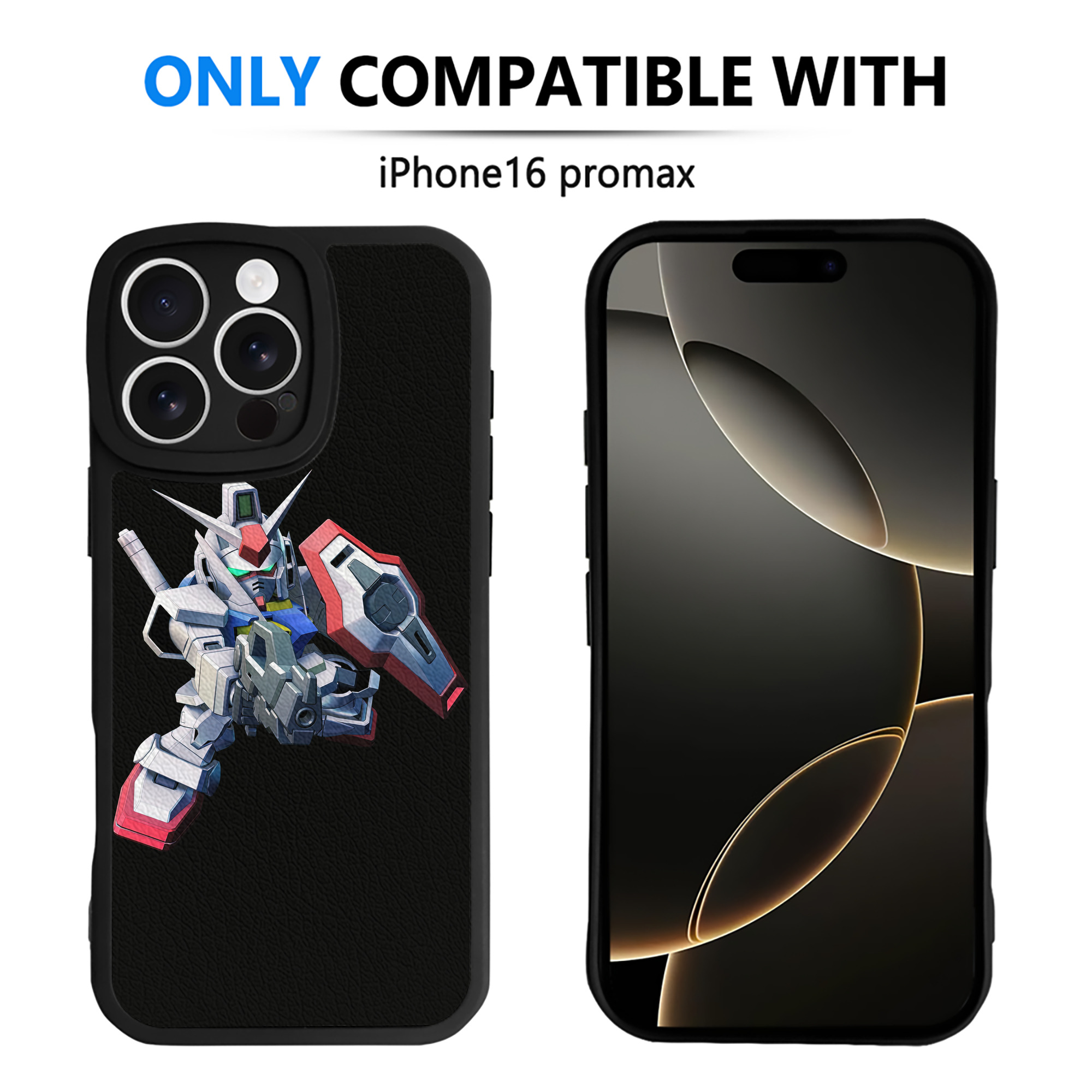 （画像用） 機動戦士ガンダム Mobile Suit Gundam 【iPhone 16シリーズ対応】シリコンスマホケース（レザー調） 材質：シリコン